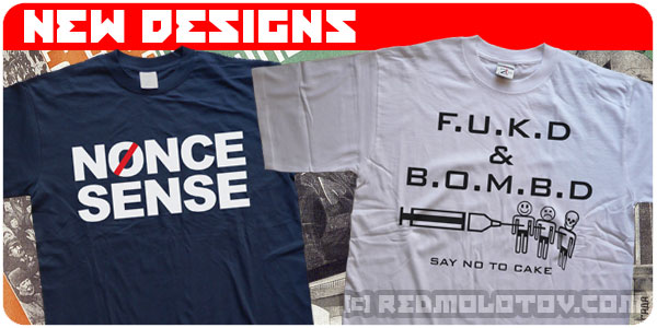 Nonce Sense and Say No To Cake T-Shirts