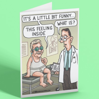 It's A Little Bit Funny Greetings Card