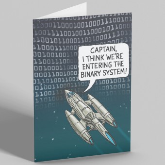 The Binary System Greetings Card
