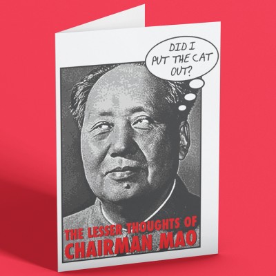 The Lesser Thoughts of Chairman Mao Greetings Card