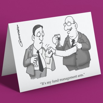 It's My Fund Management Arm Greetings Card