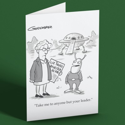 "Take Me To Anyone But Your Leader" Greetings Card