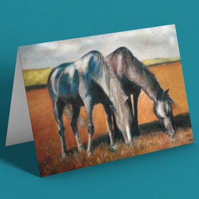 Just Grazing by Hadrian Richards Greetings Card