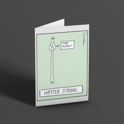 Hipster String Greetings Card