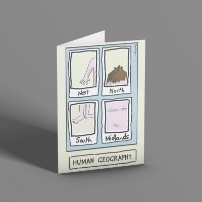 Human Geography Greetings Card