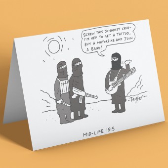 Mid Life Isis Greetings Card