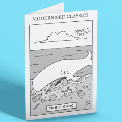 Modernised Classics: Moby Sick Greetings Card