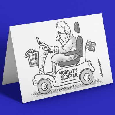 Nobility Scooter Greetings Card
