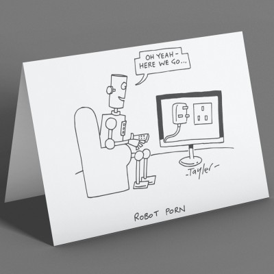 Robot Porn Greetings Card