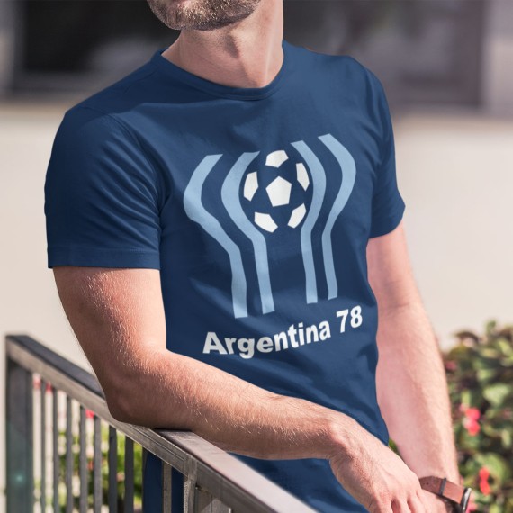 T-shirt Patriotique Argentine Avec Drapeau - Marque Silver Lake, Coton, Neuve Avec étiquettes