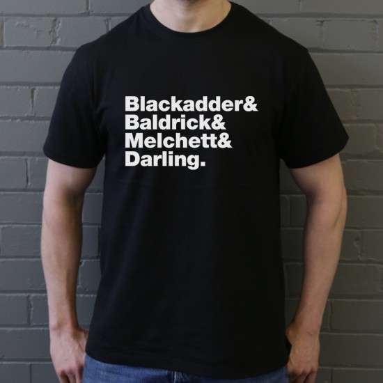 Blackadder Line-Up T-Shirt Sale