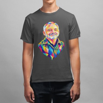 Bob Mortimer Polygon Portrait T-Shirt