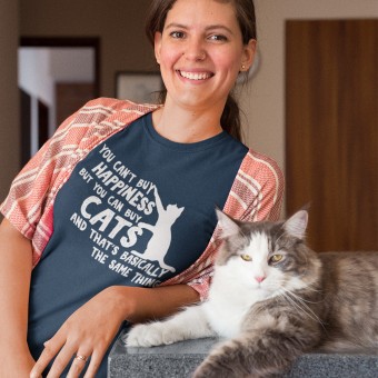 You Can't Buy Happiness But You Can Buy Cats T-Shirt