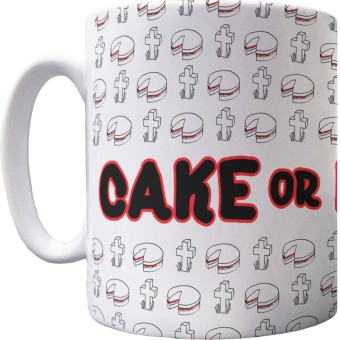 Cake or Death Pattern Mug