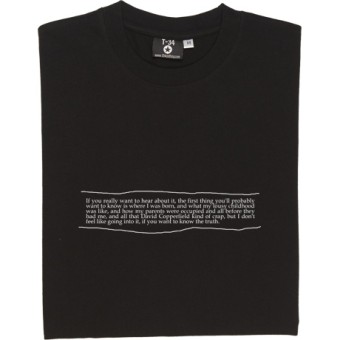 The Catcher In The Rye Opening Lines T-Shirt
