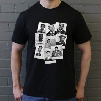 Civil Rights Heroes Mugshots T-Shirt