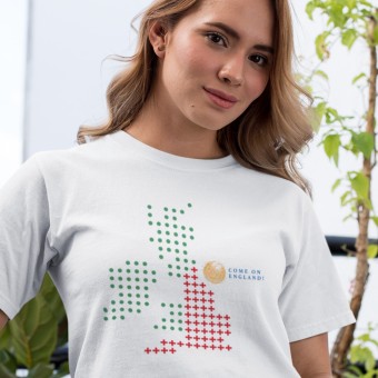 Come On England Map T-Shirt