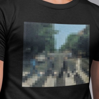Zebra Crossing: Pixelated Artwork T-Shirt