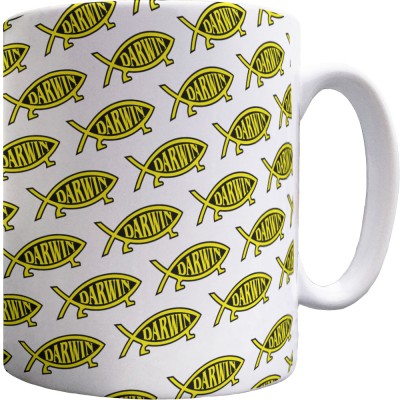 Darwin Fish Pattern Mug