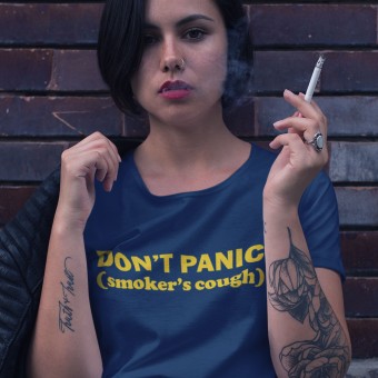 Don't Panic: Smoker's Cough T-Shirt