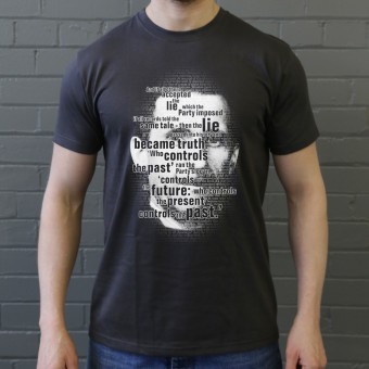 George Orwell "Who Controls the Past" T-Shirt