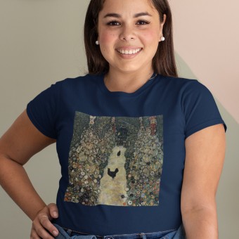 Gustav Klimt "Garden Path with Chickens" T-Shirt