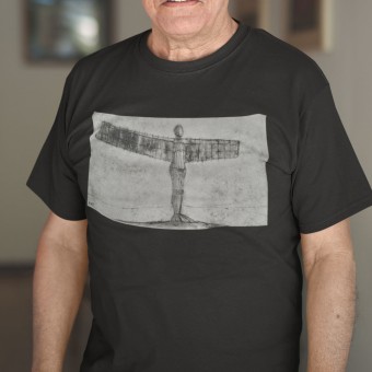 The Angel Of The North In All Weather by Hadrian Richards T-Shirt