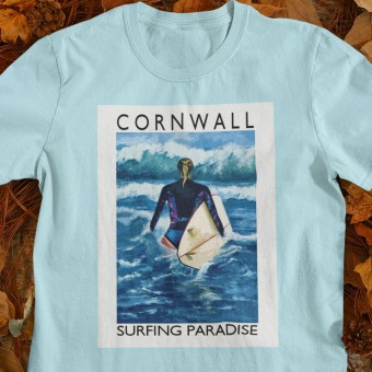Cornwall: Surfing Paradise by Hadrian Richards T-Shirt