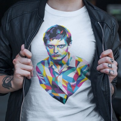Ian Curtis Polygon Portrait