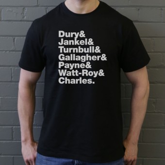 Ian Dury & The Blockheads Line-Up T-Shirt
