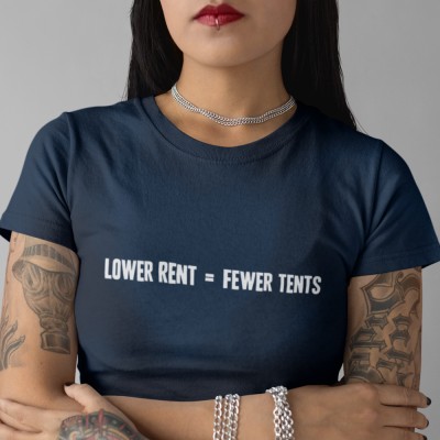 Lower Rent = Fewer Tents