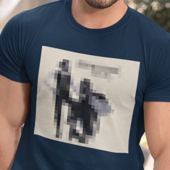 Mick and Stevie: Pixelated Artwork T-Shirt