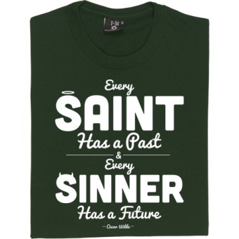 Oscar Wilde "Saint and Sinner" Quote T-Shirt