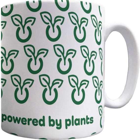 Powered By Plants Pattern Mug