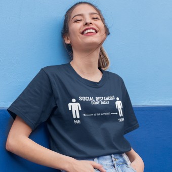 Social Distancing Done Right (Donald Trump) T-Shirt