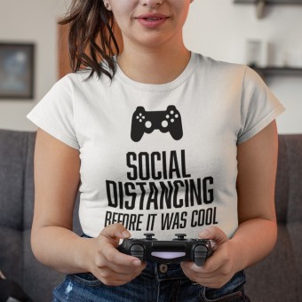 Social Distancing Before It Was Cool (Gamer) T-Shirt