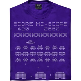 Space Invaders Knitting Pattern T-Shirt