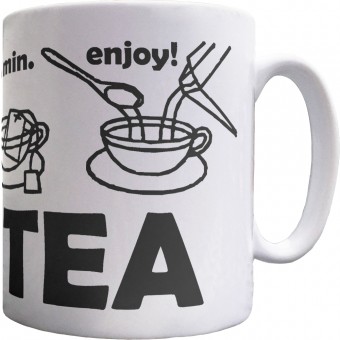 Tea Making Diagram - I Love Tea Ceramic Mug