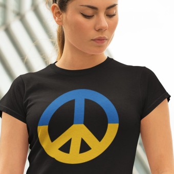 Ukraine Peace Symbol T-Shirt