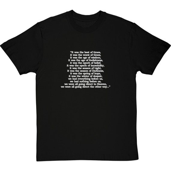 A Tale Of Two Cities Opening Lines T-Shirt