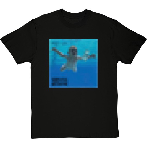 Swimming Baby: Pixelated Artwork T-Shirt