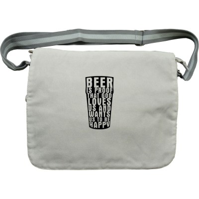 Benjamin Franklin "Beer" Quote Canvas Bag