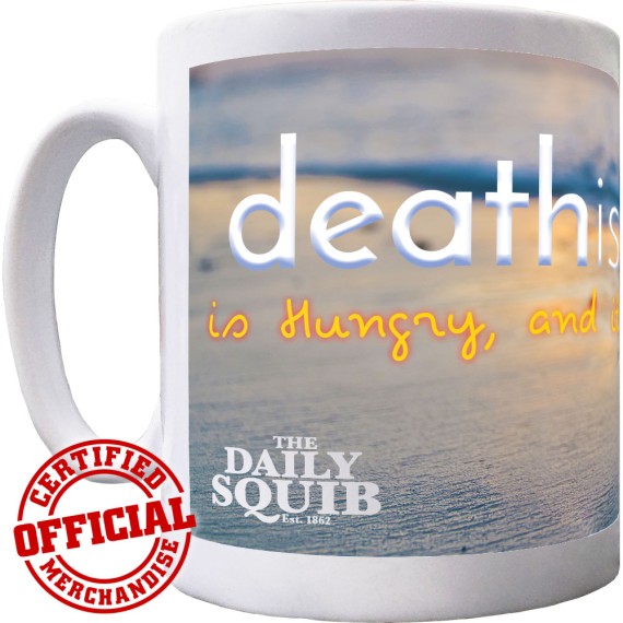 Official Daily Squib Death Island Ceramic Mug
