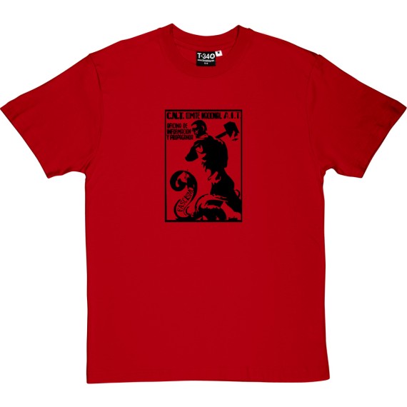 Fascist Snake Spanish Civil War Poster T-Shirt