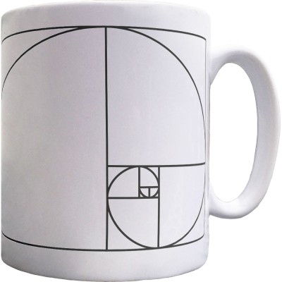 Fibonacci Spiral Ceramic Mug