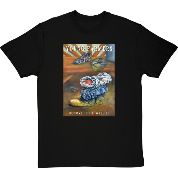 Young Farmers Remove Their Wellies by Hadrian Richards T-Shirt