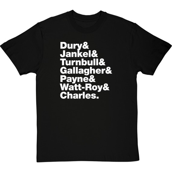 Ian Dury & The Blockheads Line-Up T-Shirt