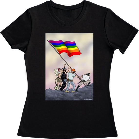 Iwo Jima Pride Flag T-Shirt