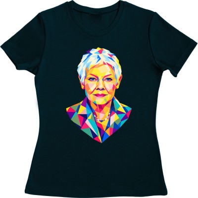 Dame Judi Dench Polygon Portrait