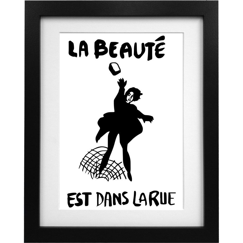 La Beauté Est Dans La Rue Art Print RedMolotov La Beauté Est Dans La Rue Art Print RedMolotov